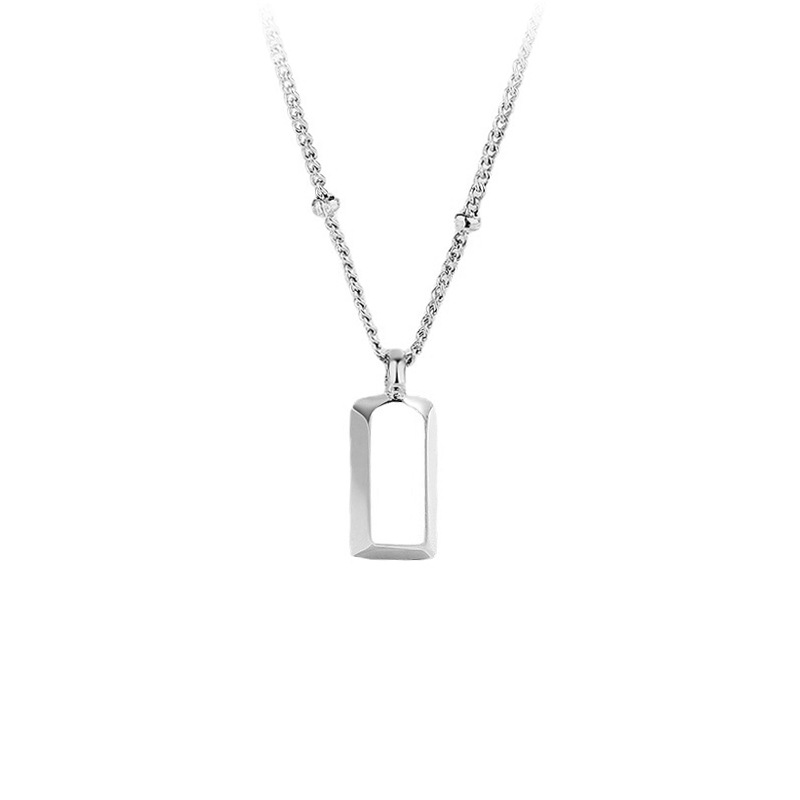 Elegant 925 Sterling Silver Bar Necklace