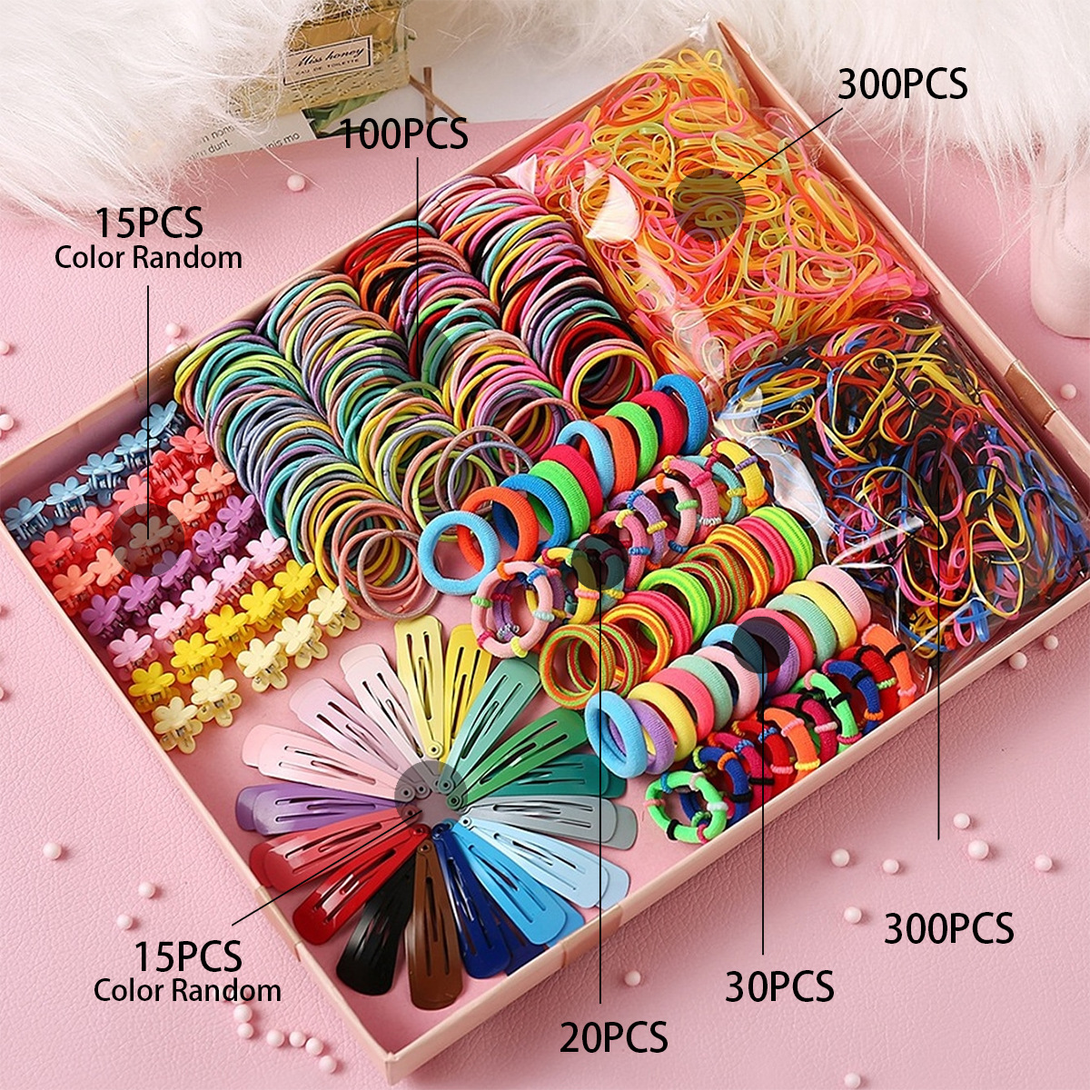Children's Jewelry Hairpin Hairpin Princess Hair Rope Baby's Hair Ring Gift B...