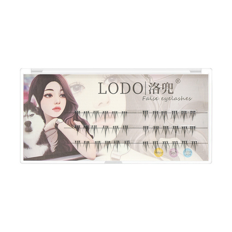 LODO Soft Cluster Eyelashes - Natural Simulation (3 Rows)