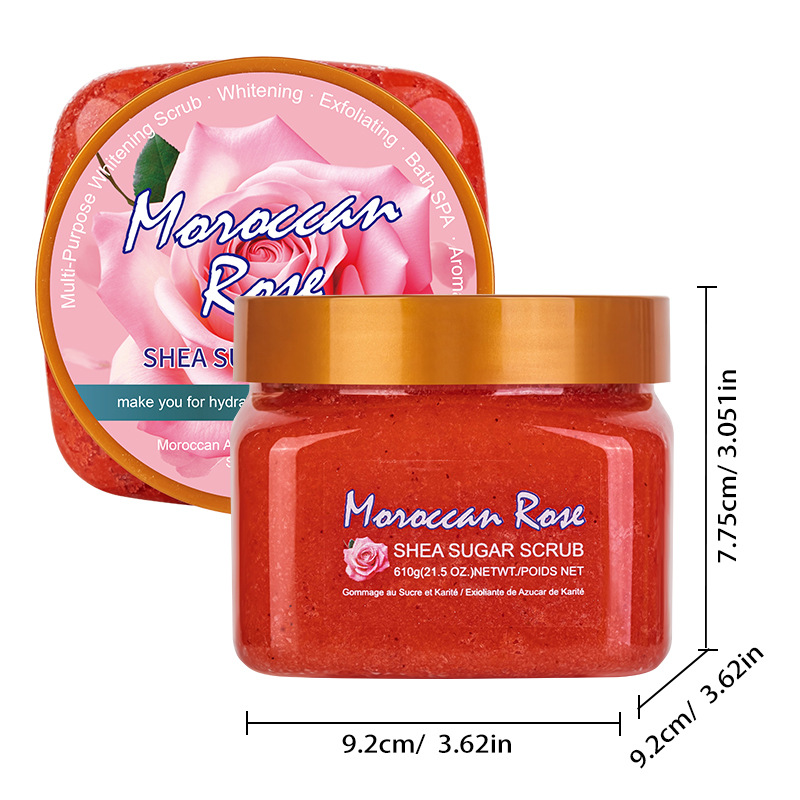 Rose scrub 610g [packing quantity: 36pcs/ctn]