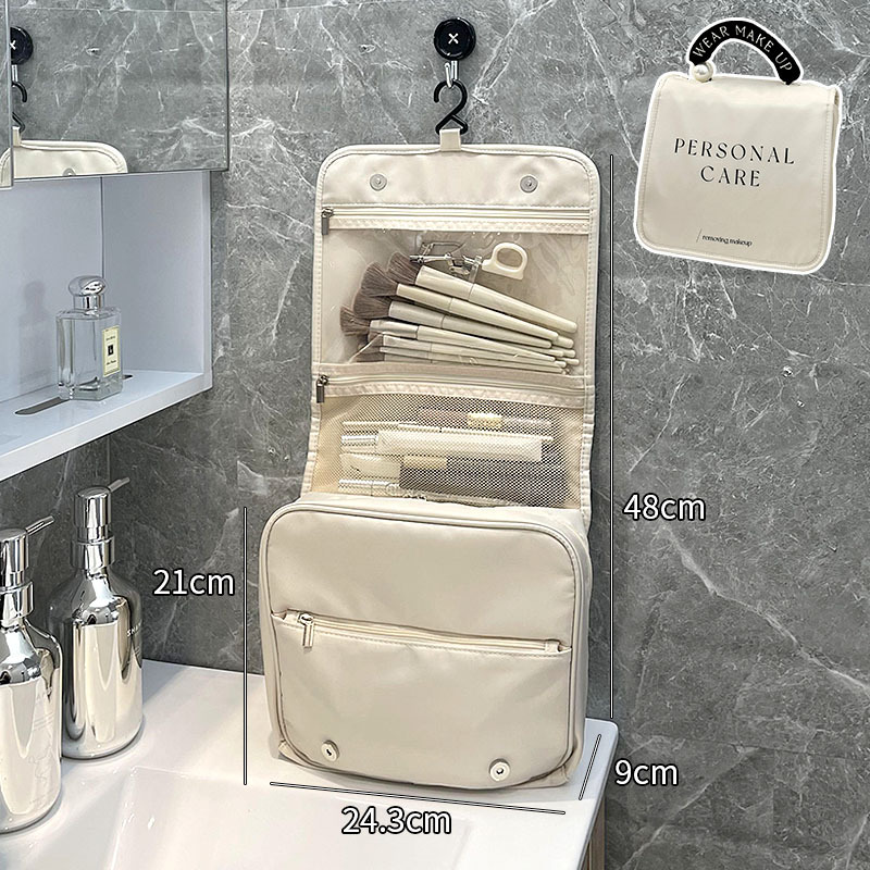 Handle cosmetic bag-black and white